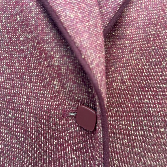 Very Pretty Maroon 2 Piece Amanda Smith Woman Suit- Skirt Set With Pockets! - Picture 5 of 6